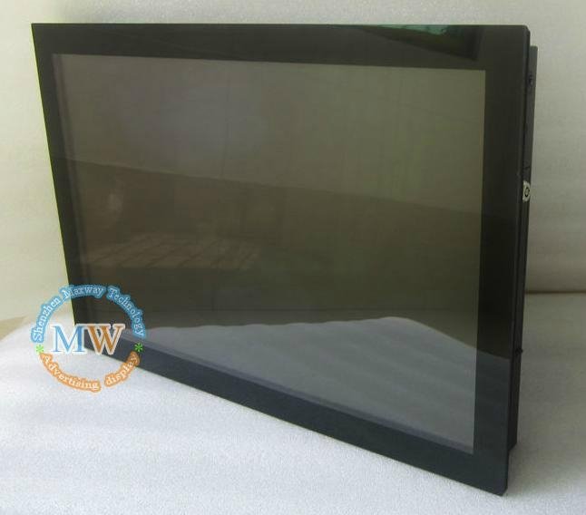 Acrylic front frame 19 inch led advertising display   2