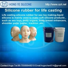 Life casting silicone rubber for body organs making
