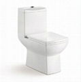 sanitary ware S type square shape one piece toilet  1