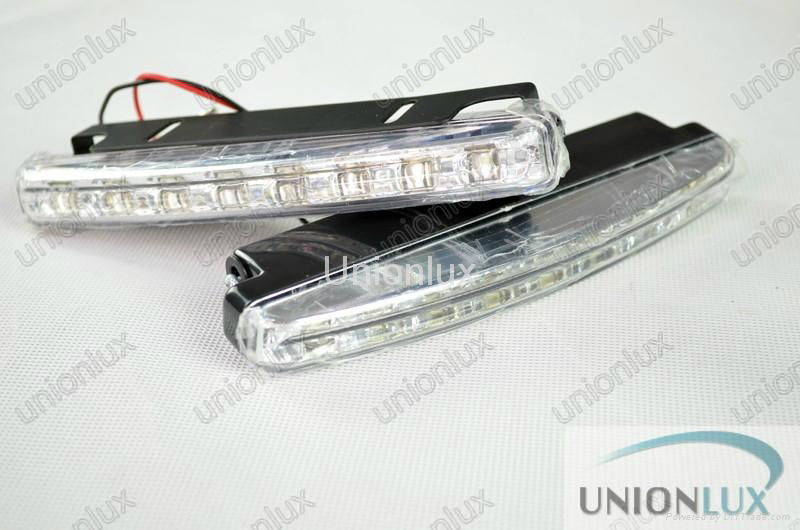 Super White 8 LED Universal Car Light Daytime Running auto lamp DRL 2