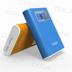 DOCA D568 dual usb portable charger power bank 12000mAh mobile power bank