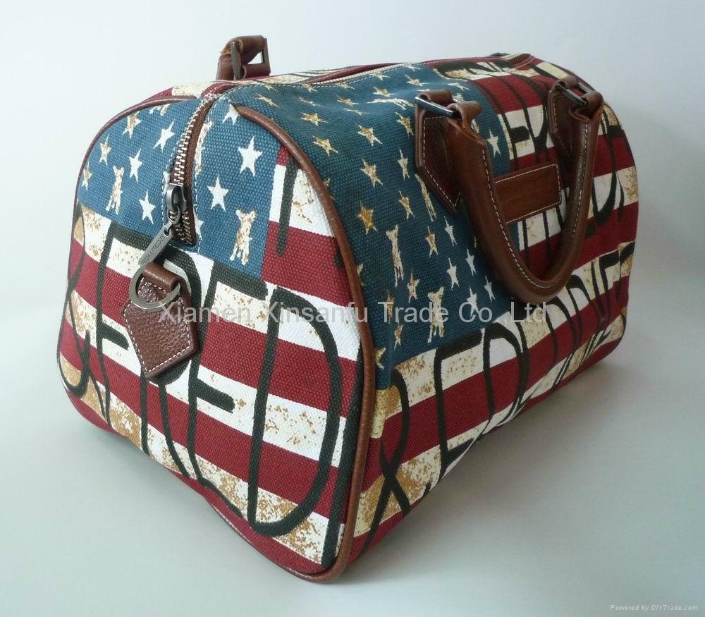 canvas handbag for lady fashion handbag fullcolor printed bag customized bag 2
