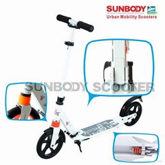 200mm PU wheel kick scooter with