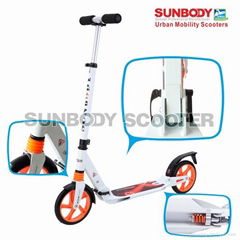 Adult kick scooter with 200mm PU wheels