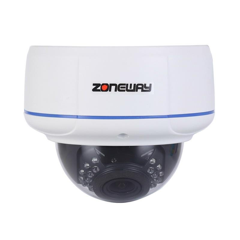  ZONEWAY H.264 HD IR IP Dome Camera with Multi-Screen Software Monitoring