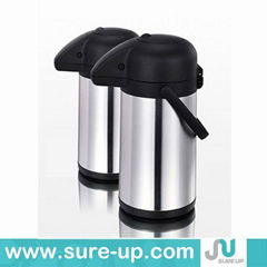 Stainless steel air pump pot, vacuum flask thermos