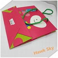 Gift packaging paper handle bags