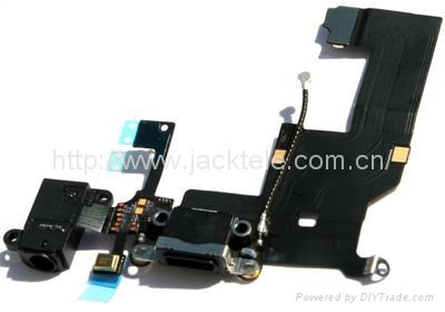 iPhone 5 Charging Flex with Headphone Jack Flex Black/white 2