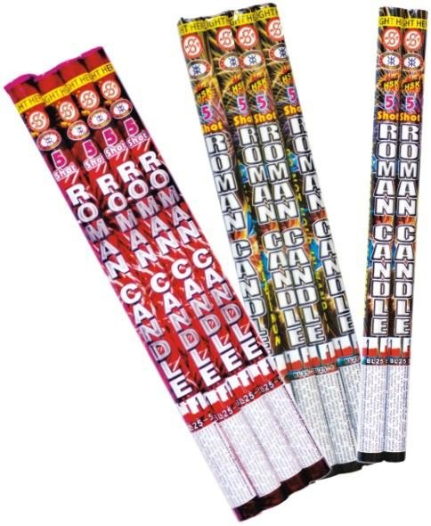 Fireworks-0.7"Roman Candle(Green CANDLE) 5