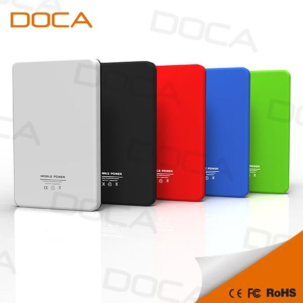 New Arrival Doca D595 Solar Charger Power Bank with MP3 Player 10000mAh 5