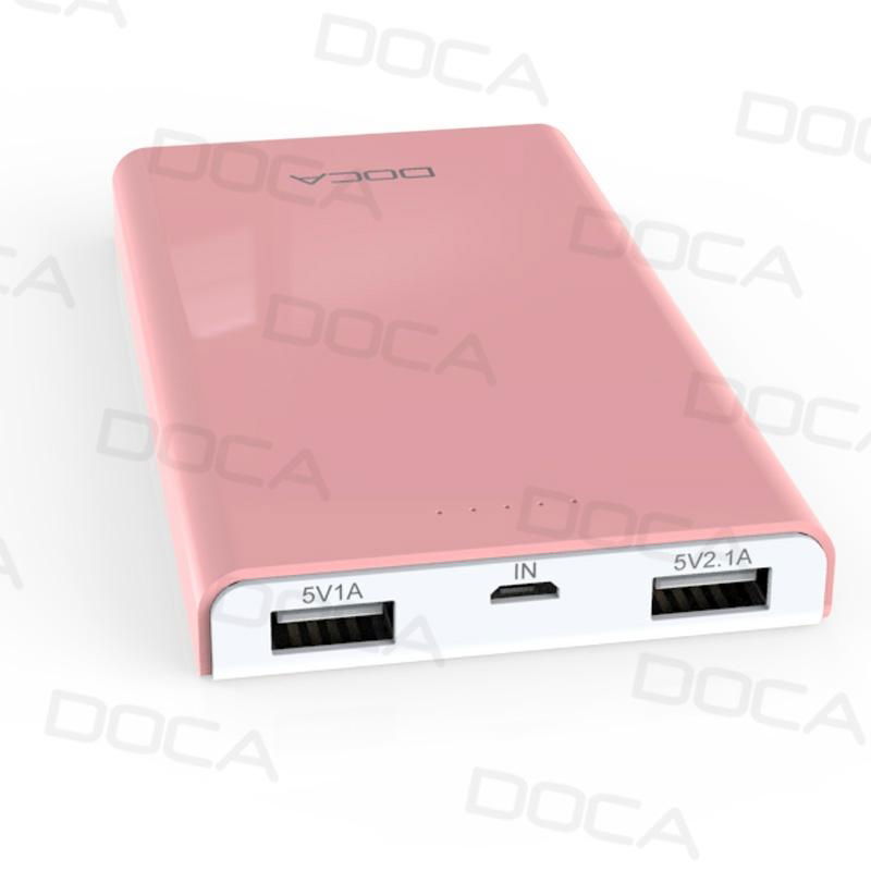 DOCA D605 6500mAh External Power Bank for Mobile Phone 3