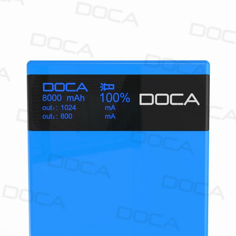 DOCA D601 New Released 8000mAh Portable Power Bank 4