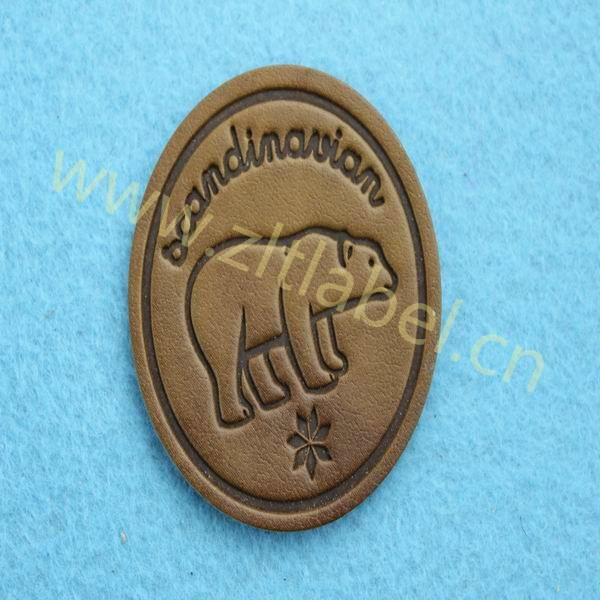 2014 custom factory design leather patches for jeans&jackets 2