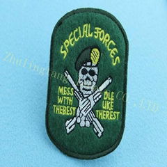 custom army embroidery patches China labels direct manufacture