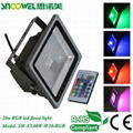 led color chargeable RGB flood light for