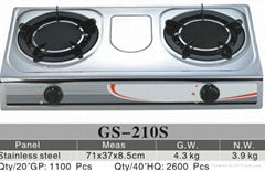 double burner gas stove