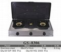 three burner gas stove