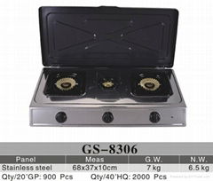 three burner gas stove