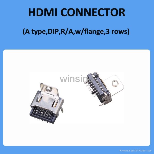 19Pin HDMI Connector for PCB Board 