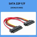 SATA cable 22pin > 22 pin female to