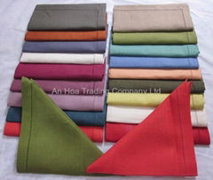 best seller 100% linen napkins hemstitch