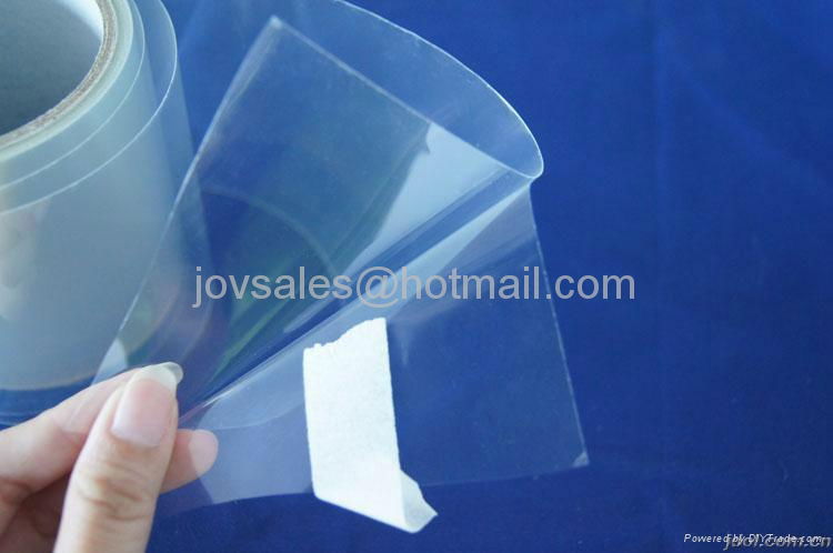 China Transparent pressure-sensitive PET protective film Mirror film for screen 2