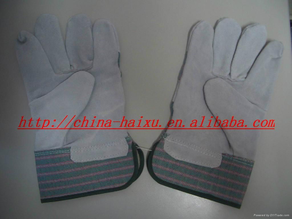 Working safety leather gloves