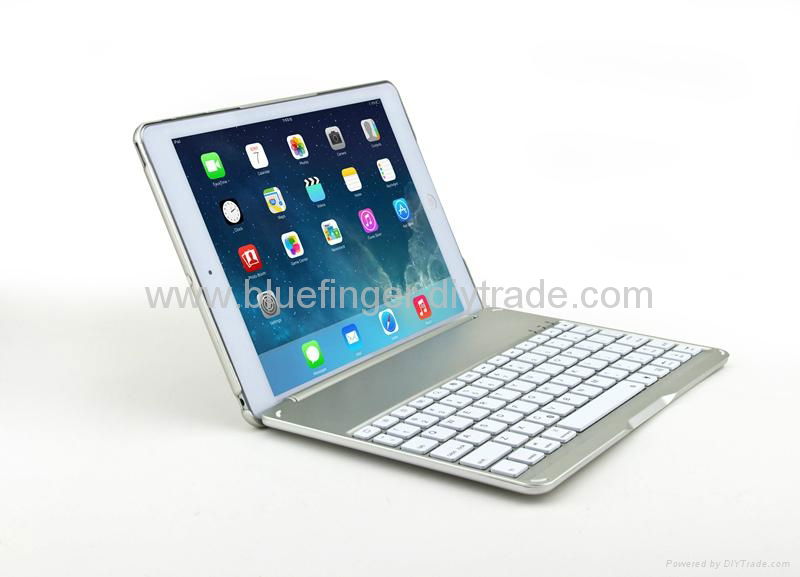 alluminum bluetooth keyboard for ipad air with backlight 3