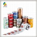 Plastic packaging roll film for powder package