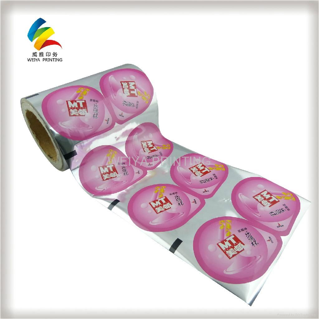 plastic lid cup film for jelly packaging