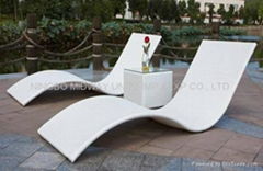 3Pcs Steel& Rattan lounge set