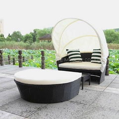 3pcs Alu.&Rattan Lounge set  