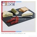 Wholesale Eco-friendly natural slate lazy susan cheese board