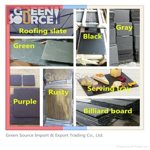 High grade roof materials natural slate roofing tile 4