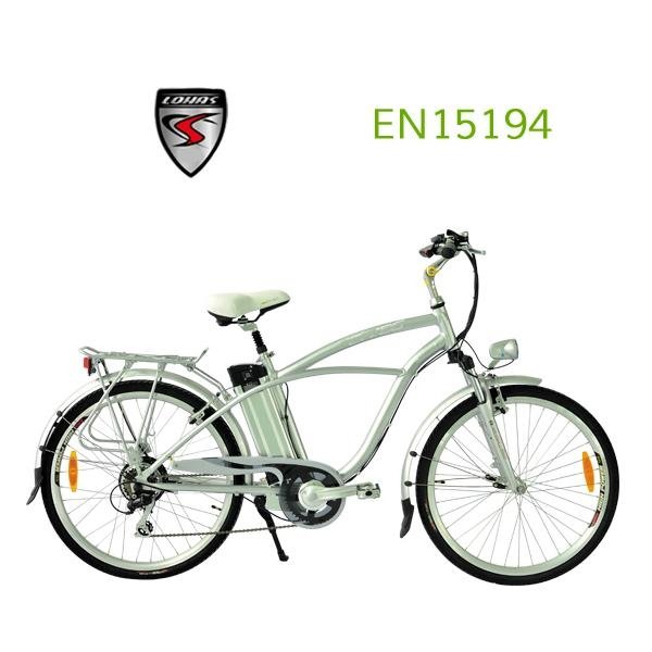 Beach Electric Bike with CE Approval From LOHAS KCEB027 with Aluminum Alloy Fram