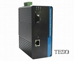 10 / 100 / 1000M Industrial Fiber Media Converter