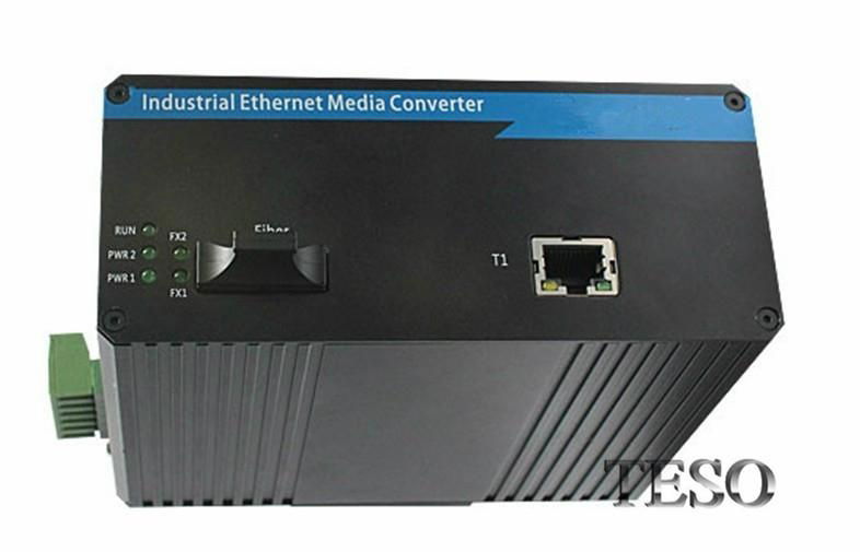 10 / 100 / 1000M Industrial Fiber Media Converter  2