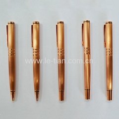 玫瑰金色金屬中性筆圓珠筆