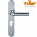stainles steel 304 door lever handle with long plate