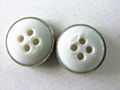 Copper white resin garment buttons, 20L,B01 3