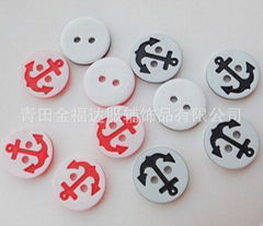 Resin shirt buttons for children