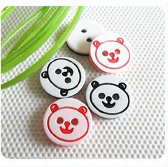 Panda shirt resin buttons for kids,C-10