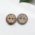 Laser pattern coconut buttons,CC-8 3