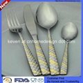 16pcs stainless steel gold cutlery set