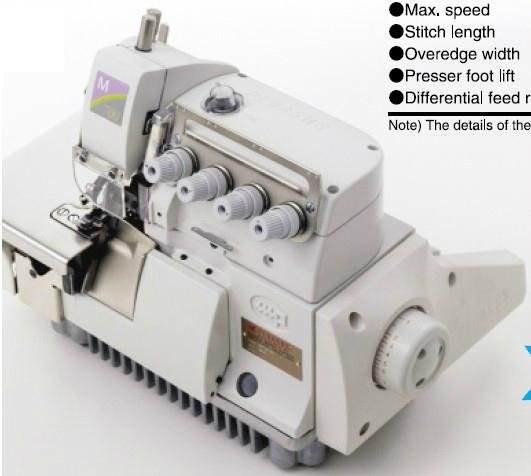 5-thread overlock machine or overlock sewing machine