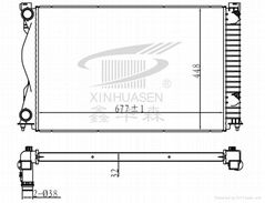 Radiator For AUDI