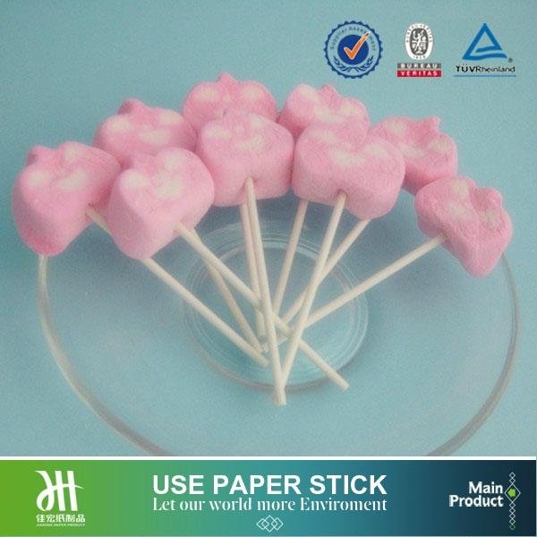 Wholesale paper stick marshmallow lollipop stick 2