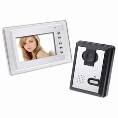 7'' color video door intercom,handsfree video techno phone