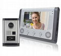 7" wired colour video intercom doorbell with ID card  1