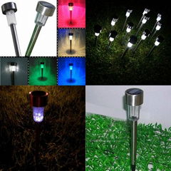 5pcs/box stainless steel solar garden